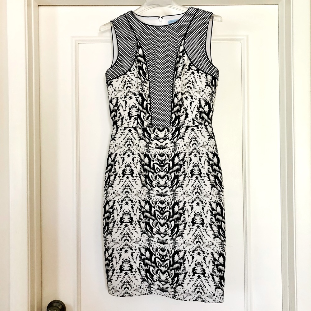 Antonio Melani Black & White Sheath Dress